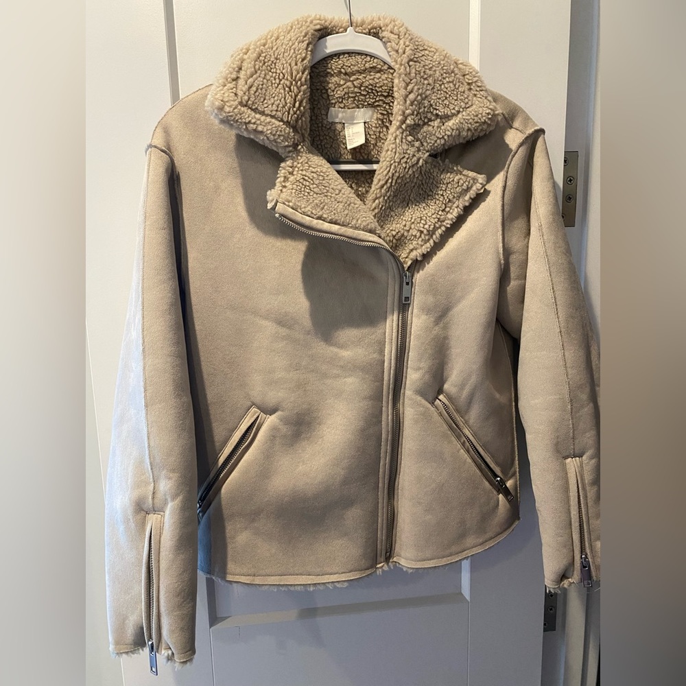 H&M shearling jacket US 4/S